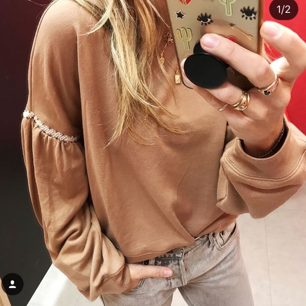 Sweater with pearl accents!